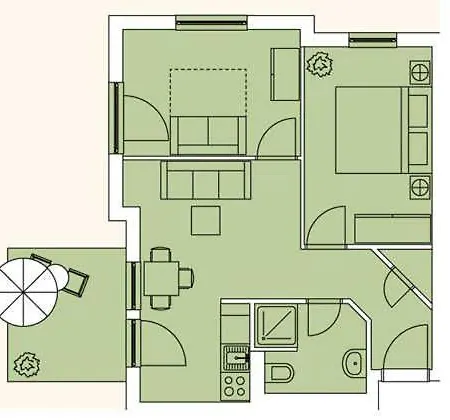 Haus Meeresblick Kra Appartamento